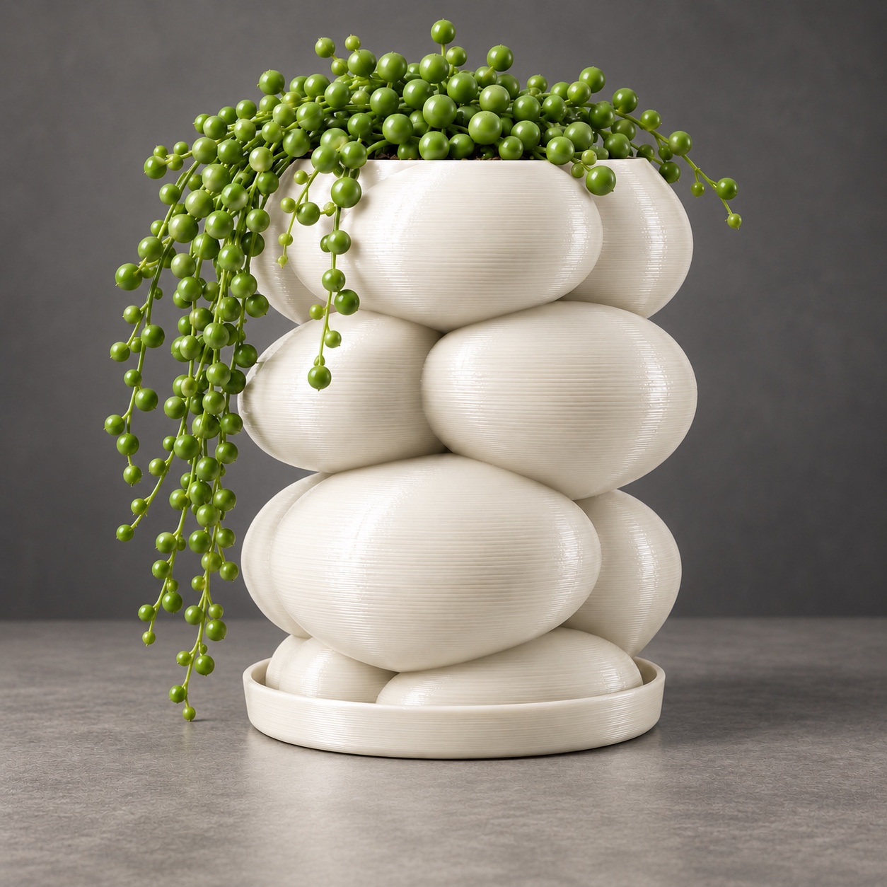 BUBBLE COLUMN concept with illustrative plants