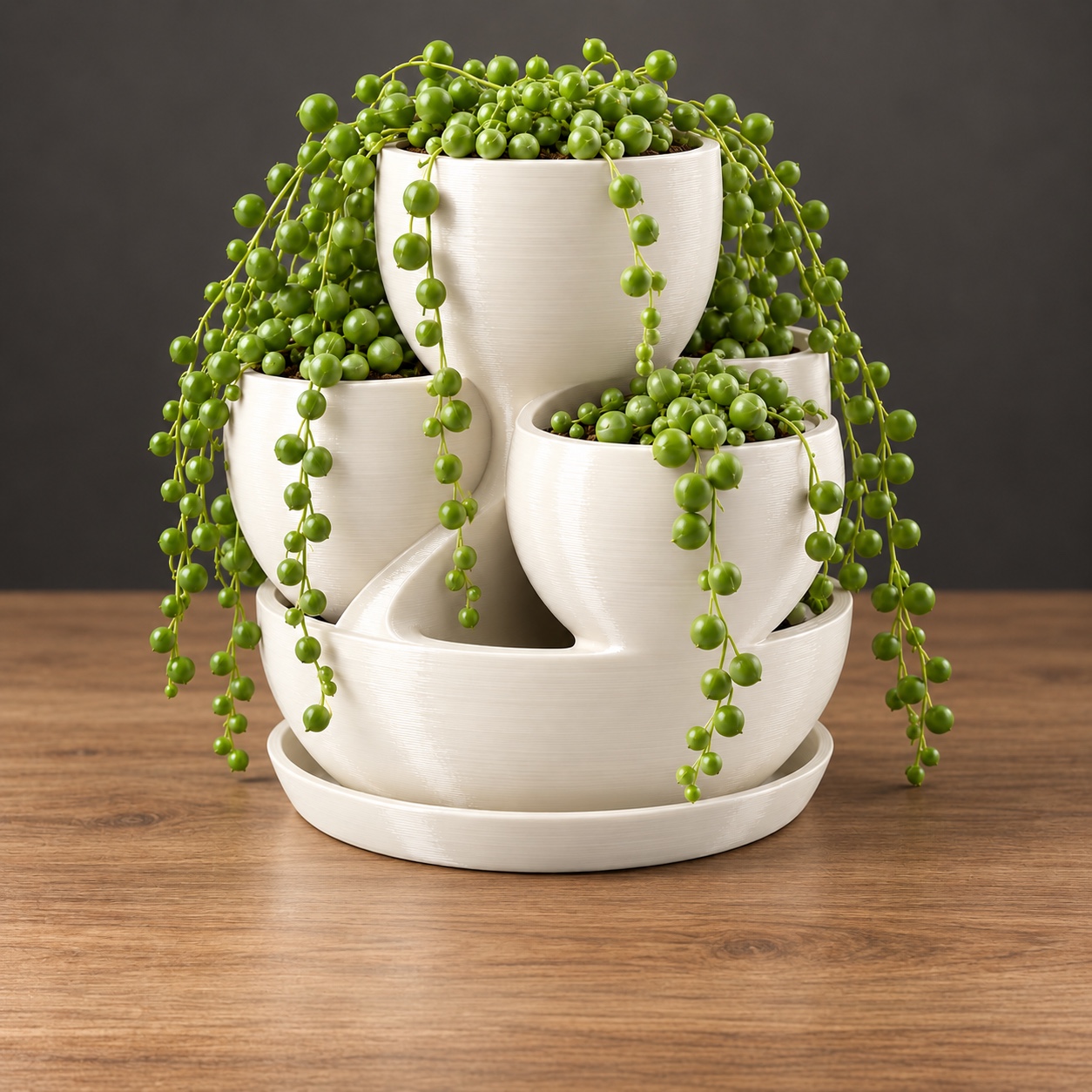 CUP GARDEN concept with illustrative plants