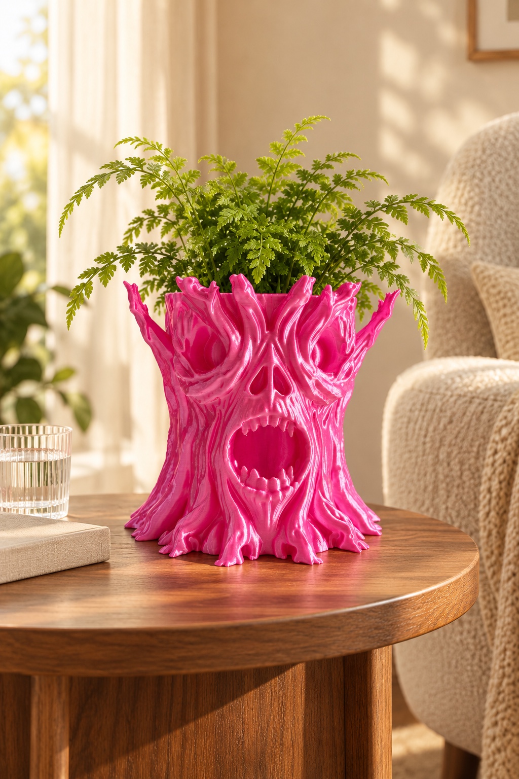 Add a playful focal point to a reading corner · 3DHP011 styling illustration