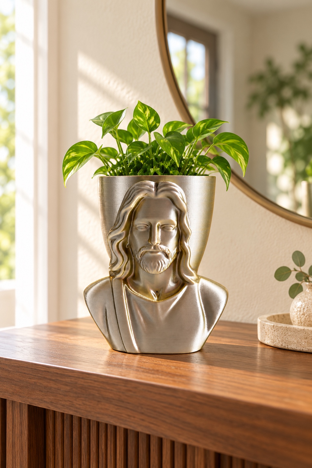 Welcome greenery into the entryway · 3DHP022 styling illustration
