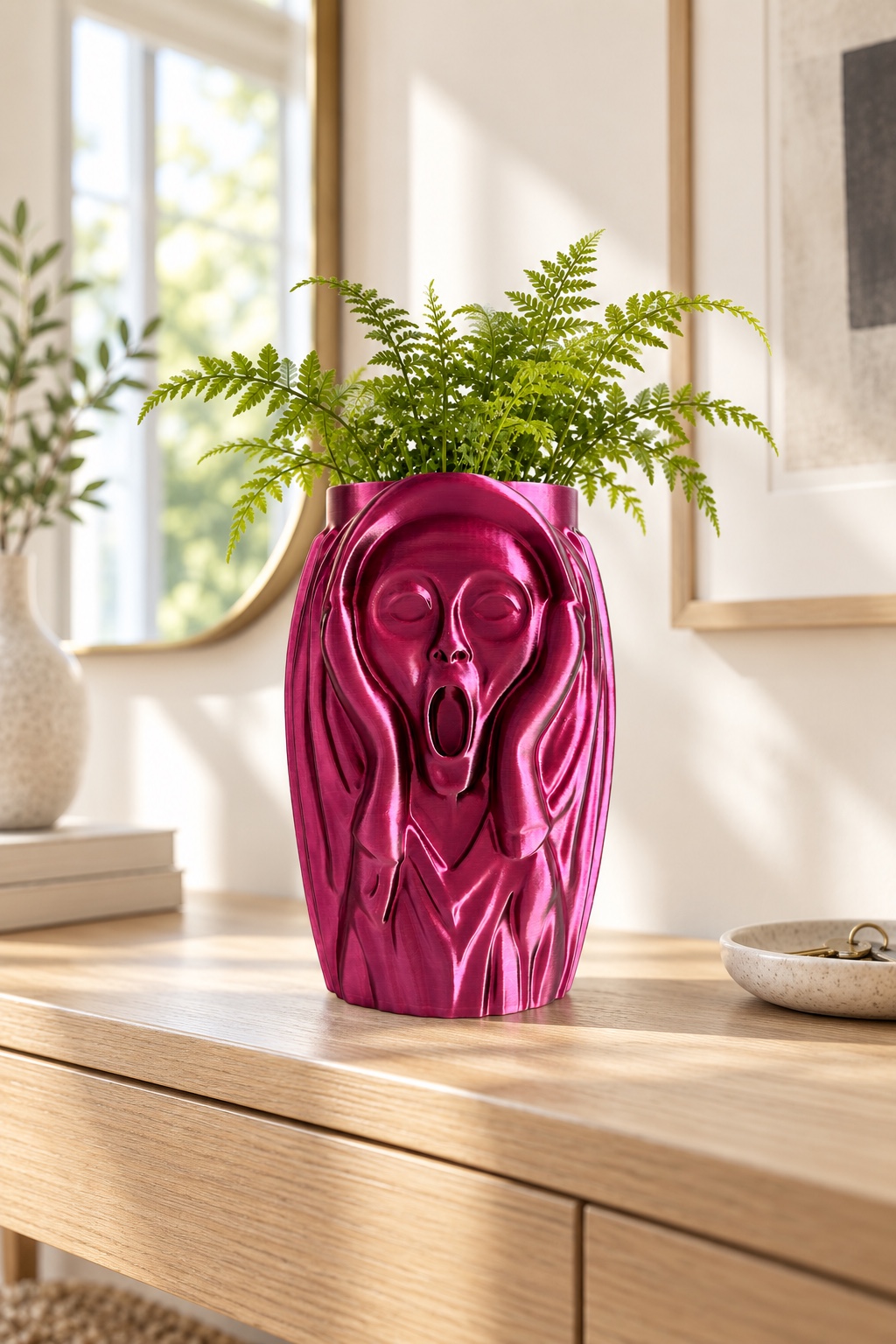 Give the entry console a focal point · 3DHP026 styling illustration