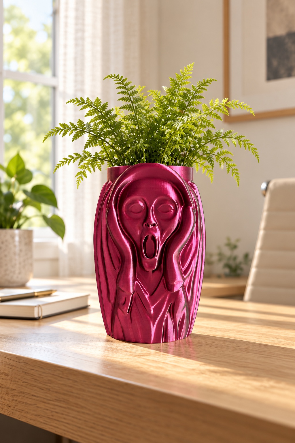 Bring a sculptural accent to the workspace · 3DHP026 styling illustration