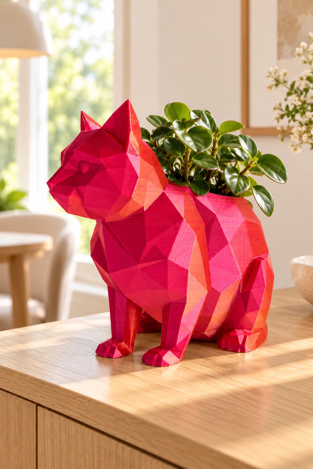 Style a bright sideboard with a playful accent · 3DHP028 styling illustration