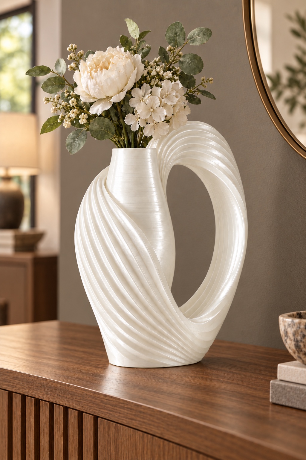 Ribbon Loop faux-stem styling direction