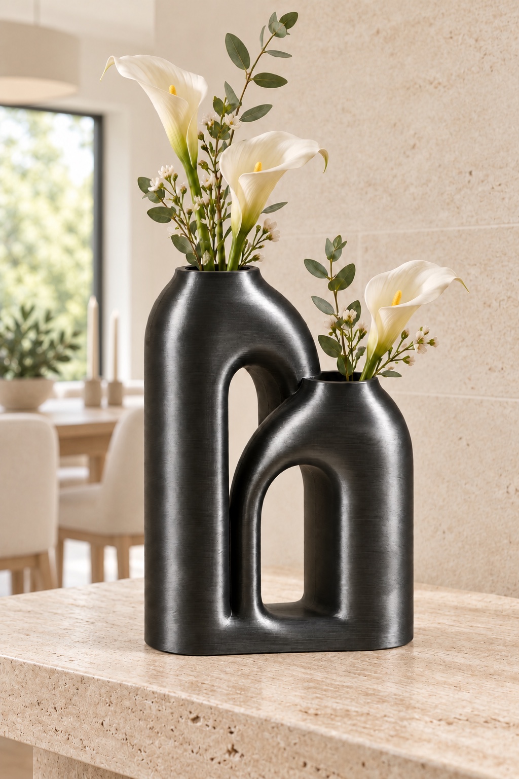 Arc Duo fresh-flower styling direction