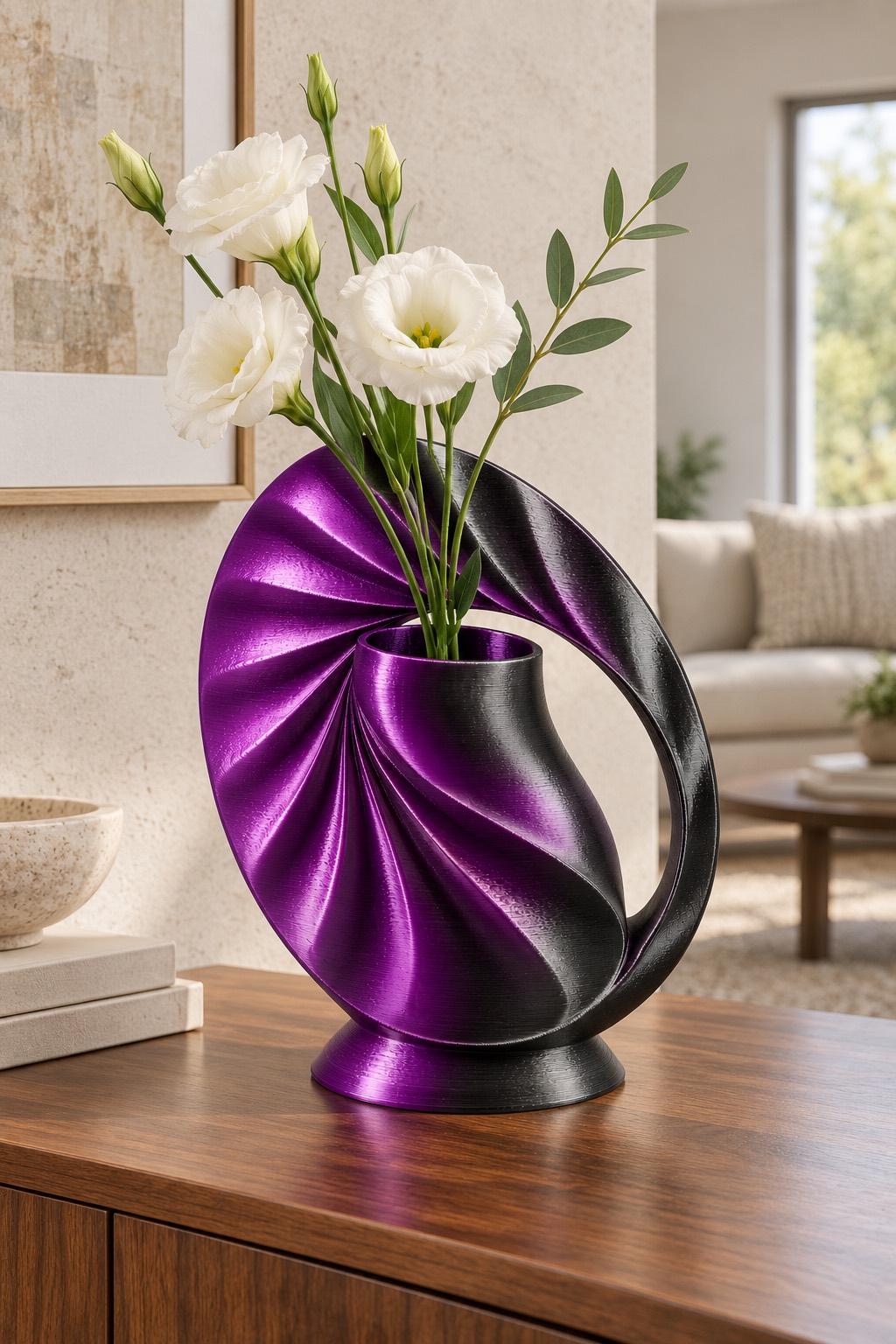 Eclipse Frame fresh-flower styling direction